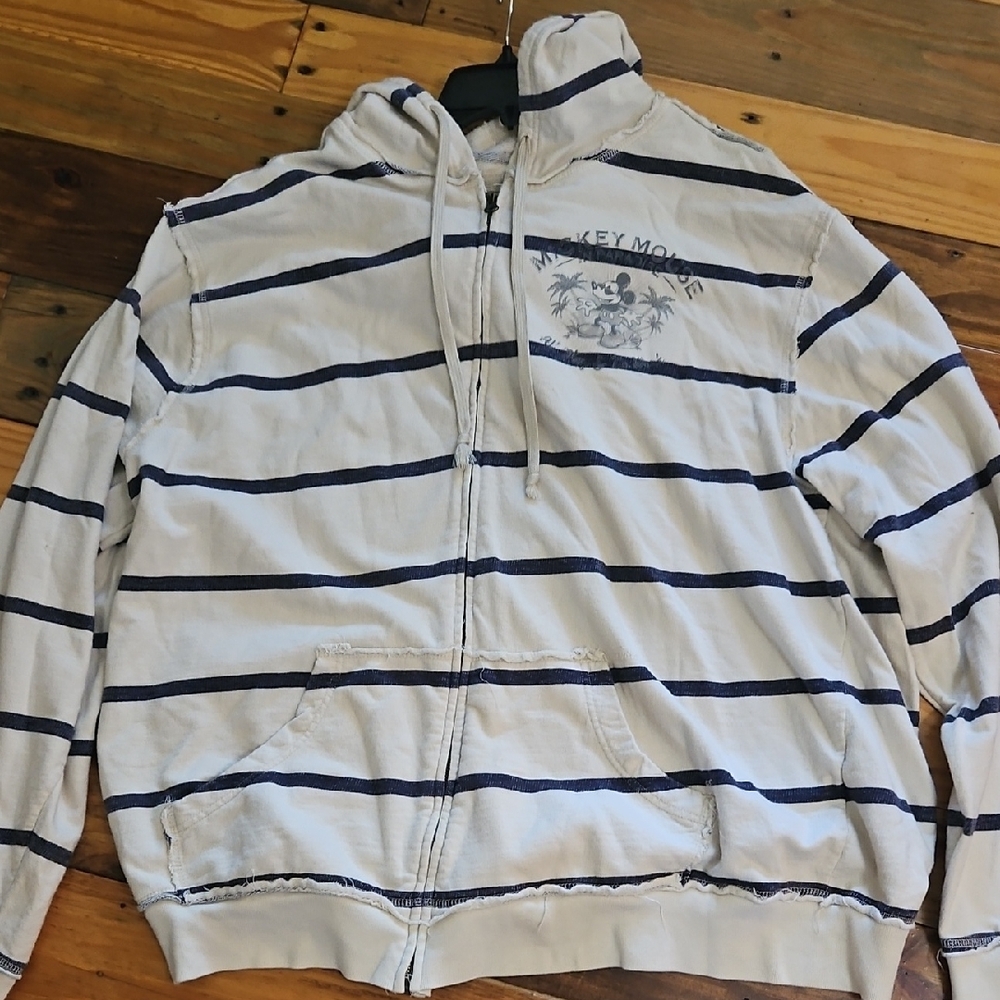 Striped Hoodie with Graphic Print